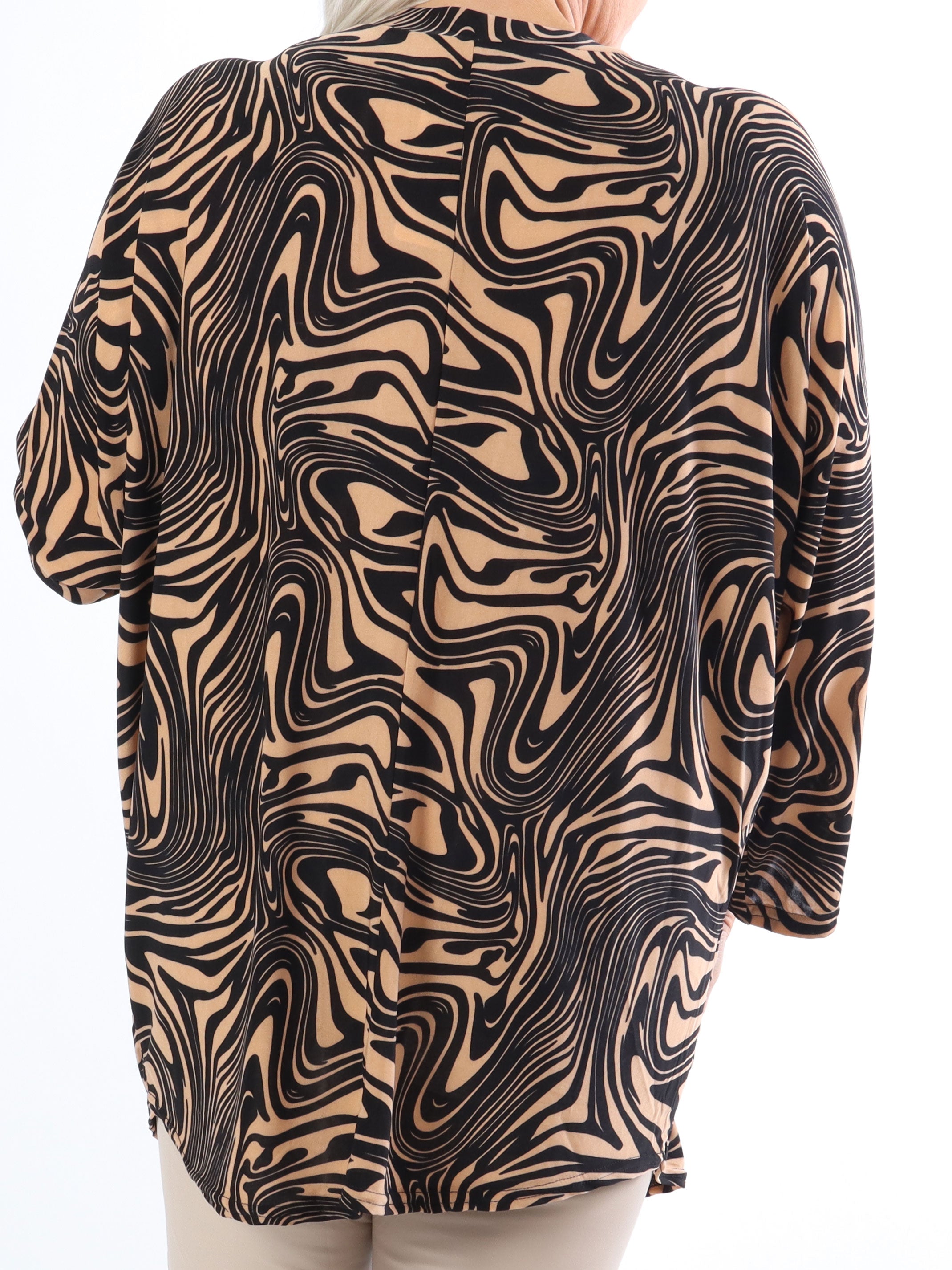 Celia Pattern - Sød plus size tunika i elastisk stof med lynlås